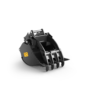 hydraclamp bucket and rake for excavators