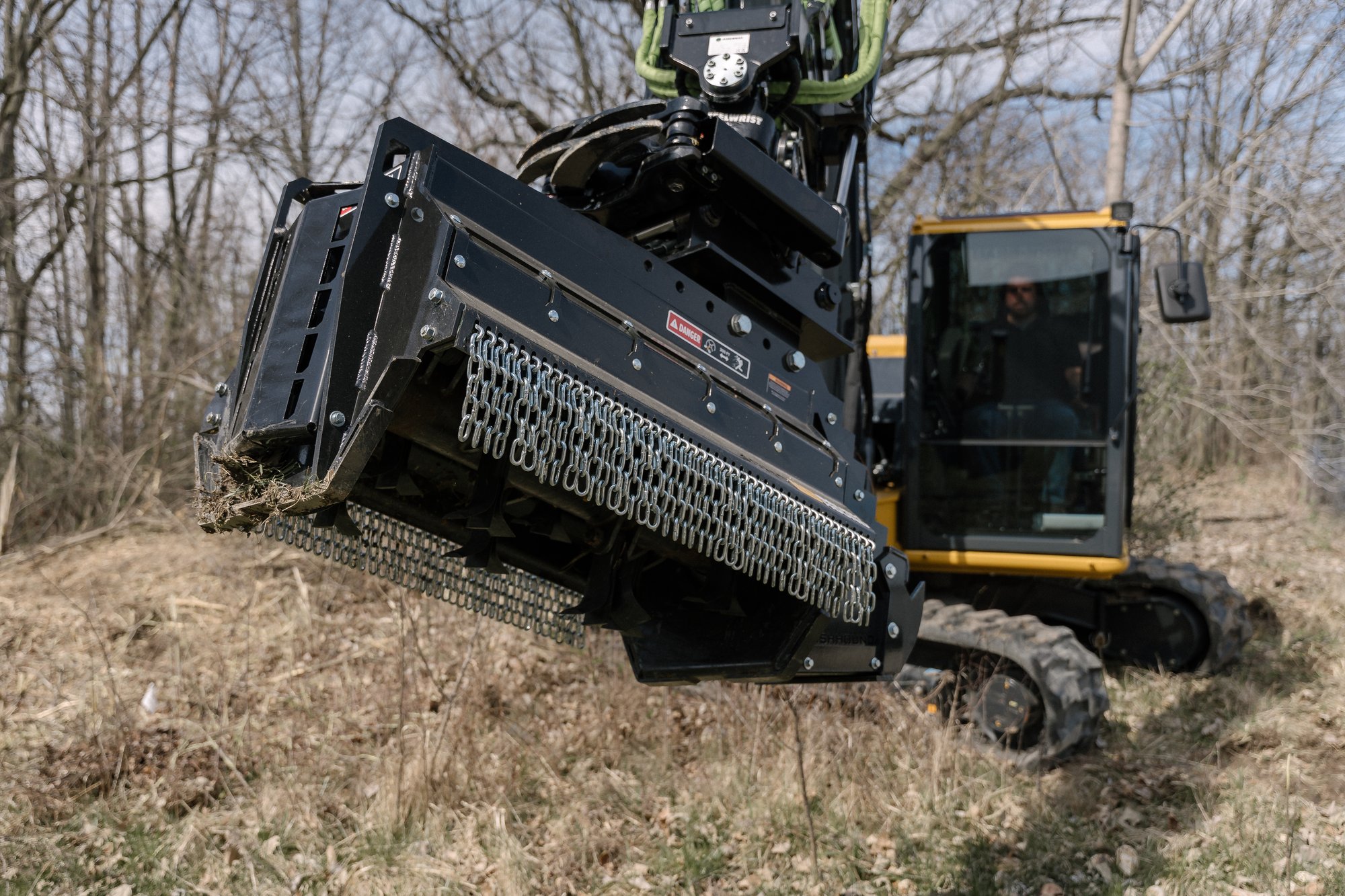 Excavator Flail Shredder